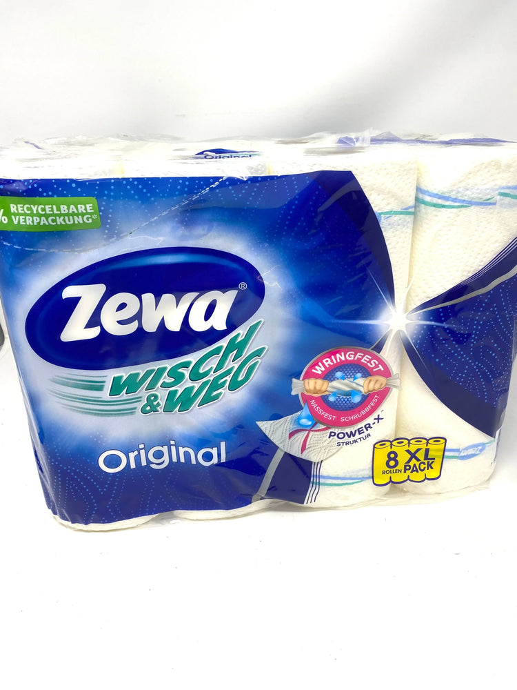 Zewa Küchenrollen WISCH&WEG Original 2-lagig 8 Rollen XL Pack