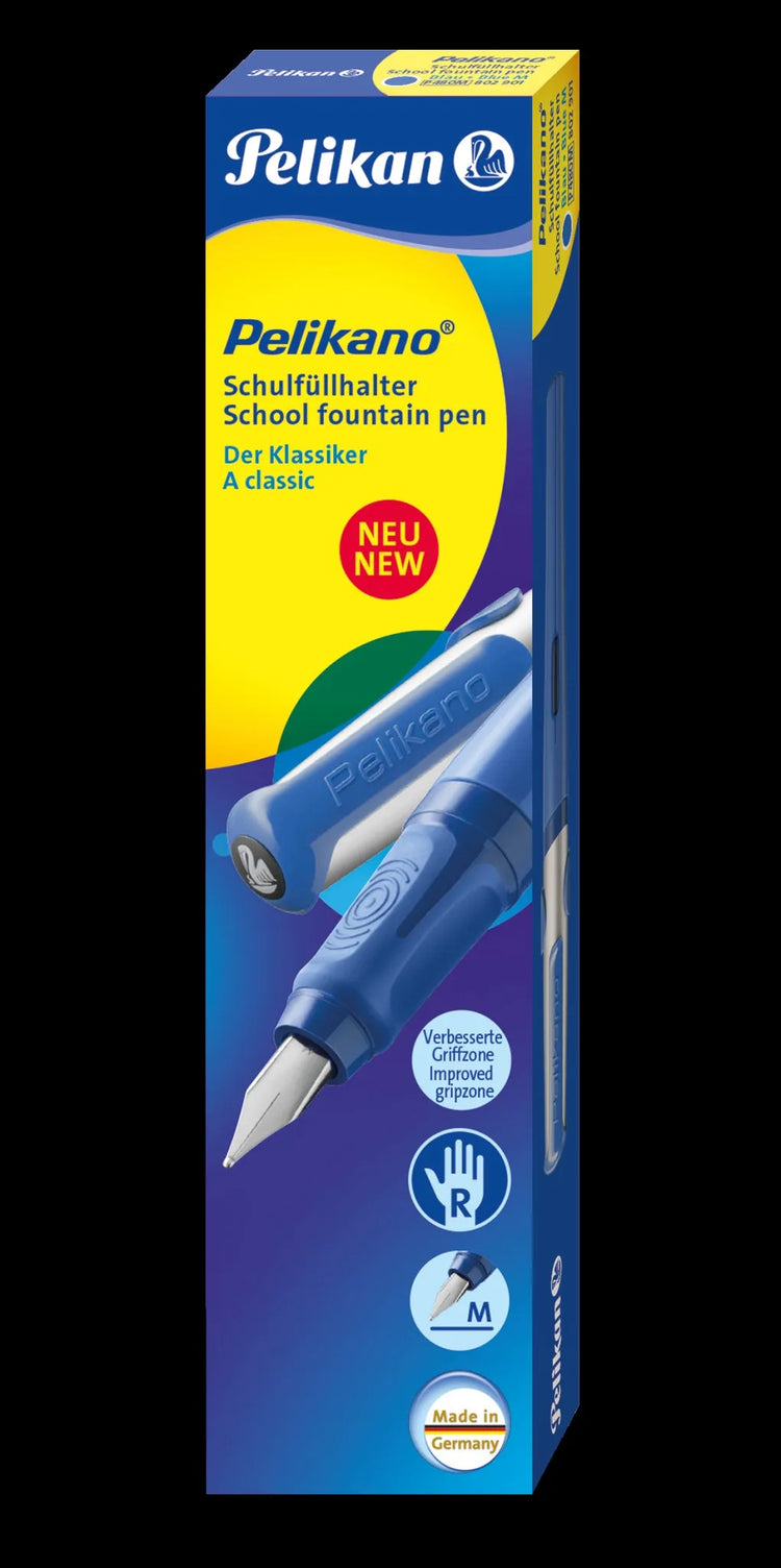 Pelikan Pelikano® Patronenfüller blau M (mittel) für Rechtshänder