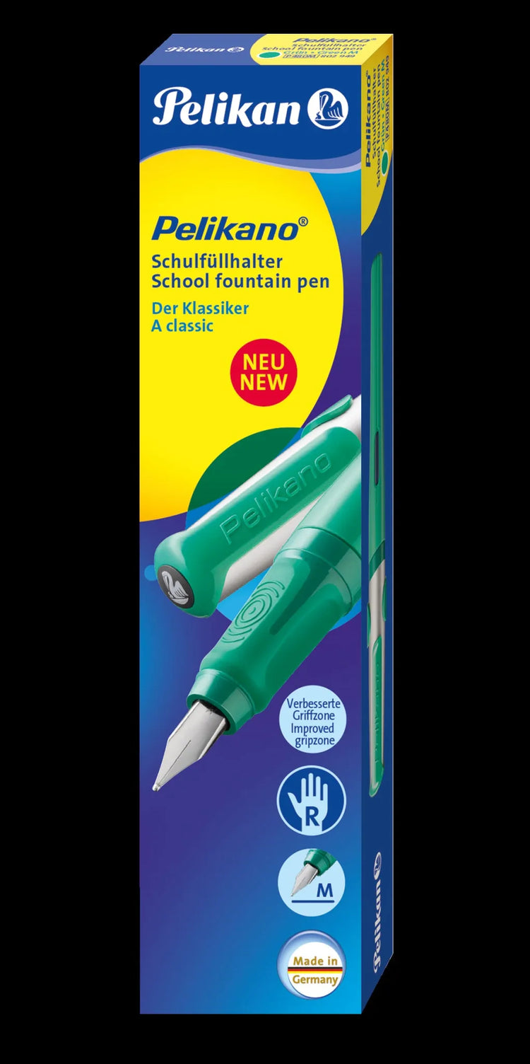 Pelikan Pelikano® Patronenfüller grün M (mittel) für Rechtshänder