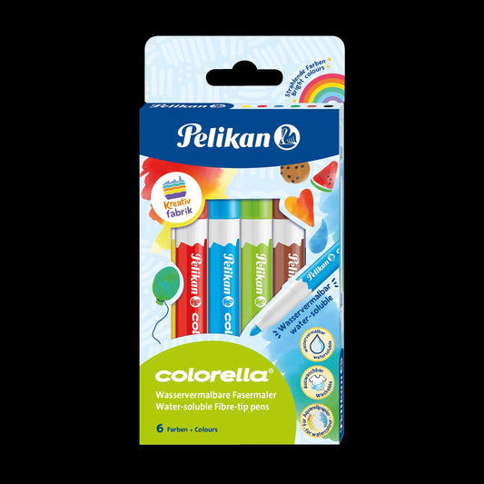 6 Pelikan Colorella Filzstifte farbsortiert