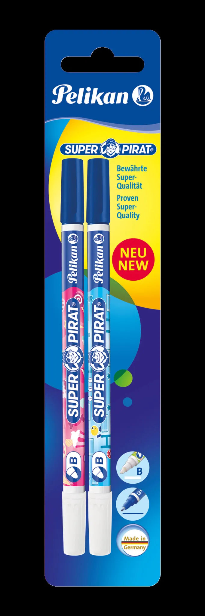 2 Pelikan Tintenkiller Super Pirat® mit B-Spitze