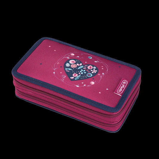 Herlitz Federmäppchen Heart Motiv, befüllt