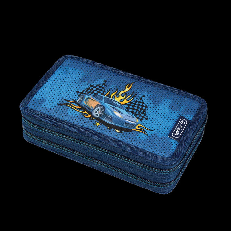 Herlitz Federmäppchen Race Car Motiv, befüllt