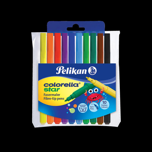Pelikan 10 Colorella Star C302 Filzstifte farbsortiert
