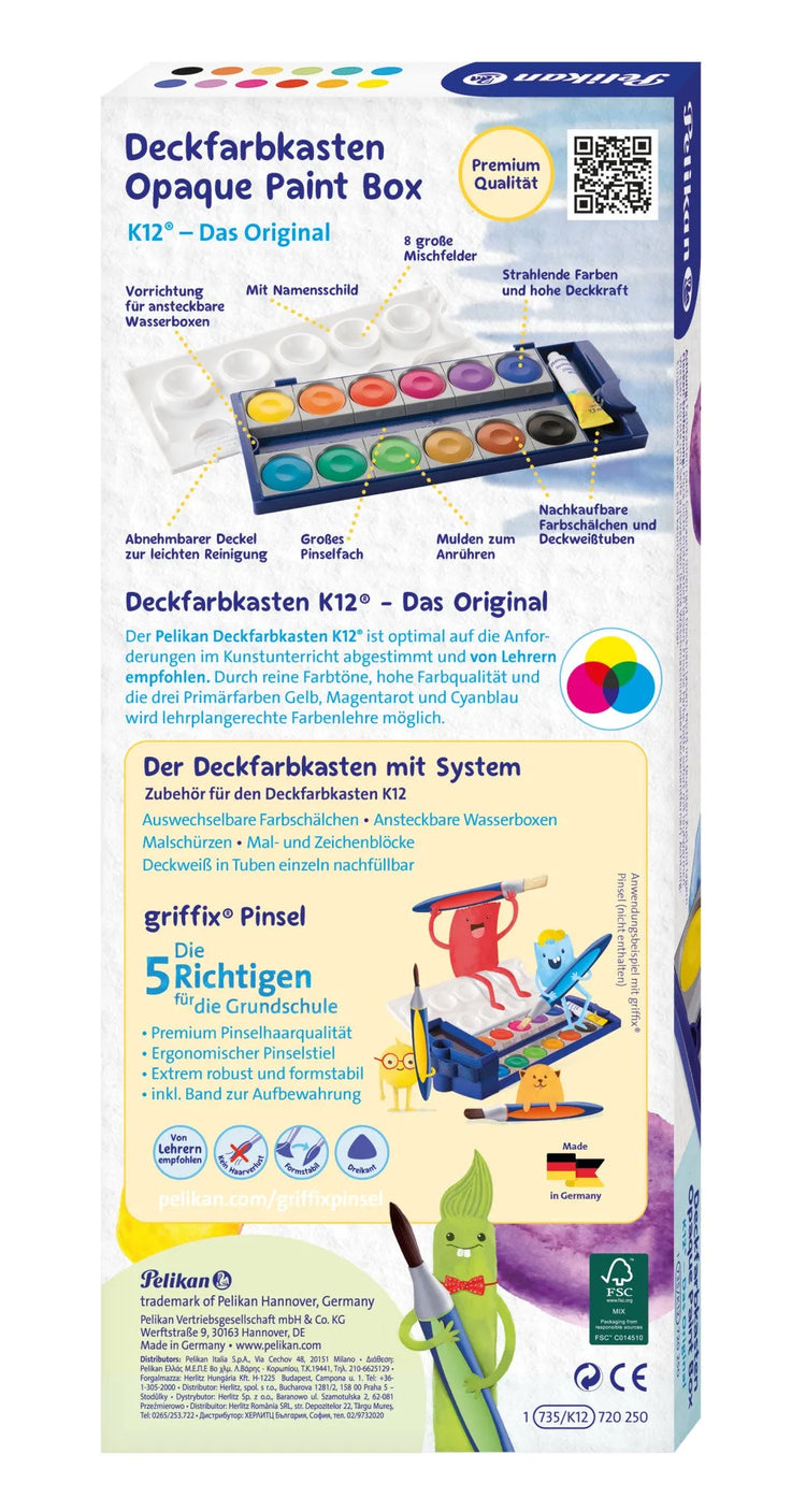 Pelikan 735K12 Wasserfarbkasten 12 Farben