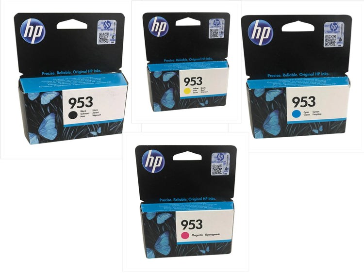 4 HP 953 (6ZC69AE) schwarz, cyan, magenta, gelb Tintenpatronen