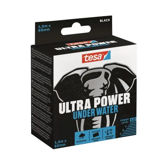 tesa tesa® ULTRA POWER Under Water Gewebeband schwarz 50,0 mm x 1,5 m 1 Rolle