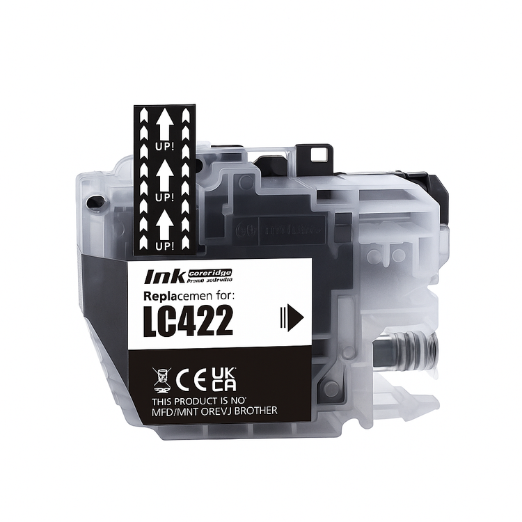 Wechselfaul Druckerpatrone ersetzt Brother LC-422BK Schwarz – kompatibel für MFC-J5340DW / J6940DW – 15ml Tinte