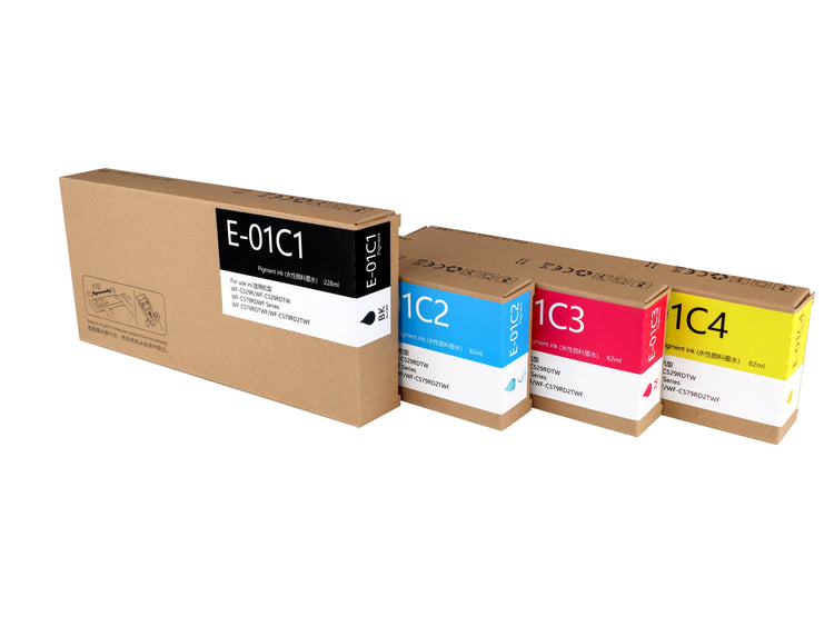 4 XL kompatible Druckerpatronen von Wechselfaul als Ersatz für Epson T01C100 T01C200 T01C300 T01C400