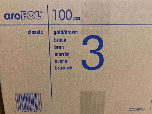 aroFOL® CLASSIC 100 Luftpolsterversandtaschen für DIN A6 NO. 3 braun