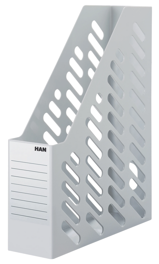 2 HAN Stehsammler Klassik 1600-11 lichtgrau Kunststoff, DIN A4