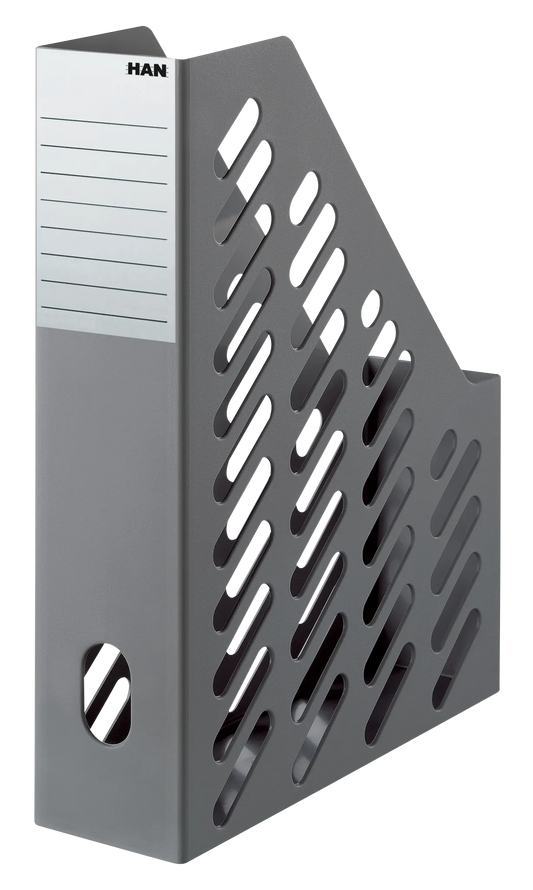 2 HAN Stehsammler Klassik 1600-191 dunkelgrau Kunststoff, DIN A4