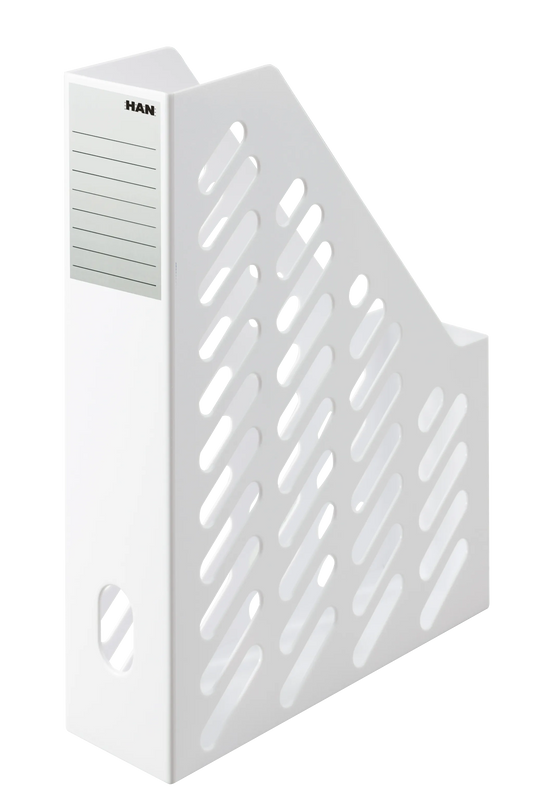 2 HAN Stehsammler Klassik 1600-12 weiß Kunststoff, DIN A4