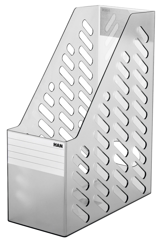 2 HAN Stehsammler Klassik XXL 1604-69 grau-transparent Kunststoff, DIN C4