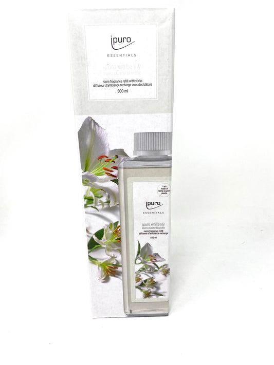 Ipuro Raumduft-Nachfüller white lily blumig Nachfüller 500ml