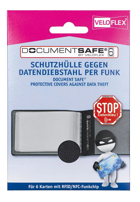 VELOFLEX Kreditkartenhülle Document Safe® schwarz