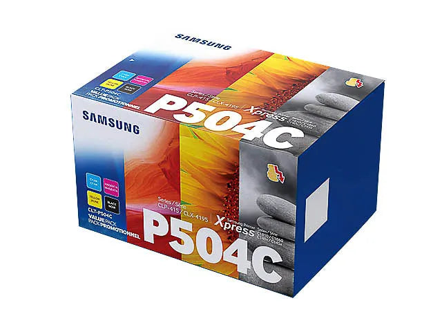 4 SAMSUNG CLT-P504C (SU400A) schwarz, cyan, magenta, gelb Toner