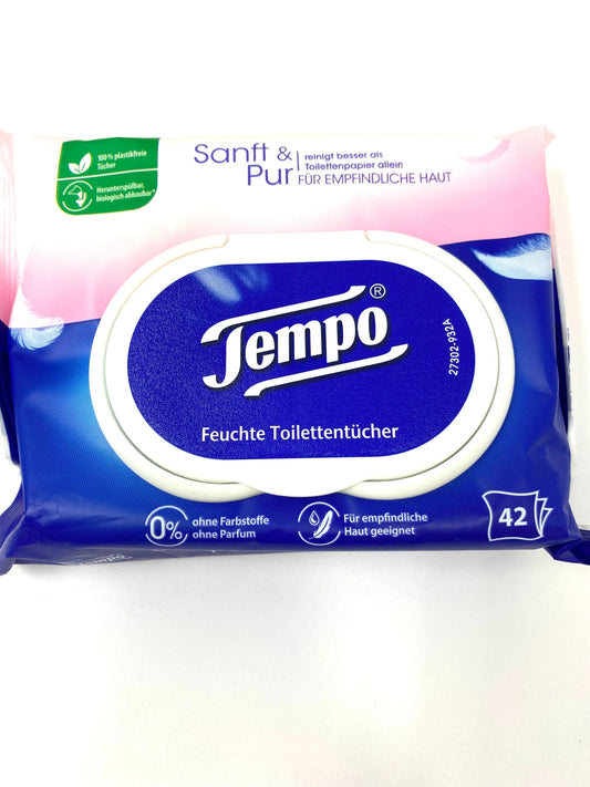 Tempo Feuchttücher Sanft & Pur für empfindliche Haut 42 Tücher