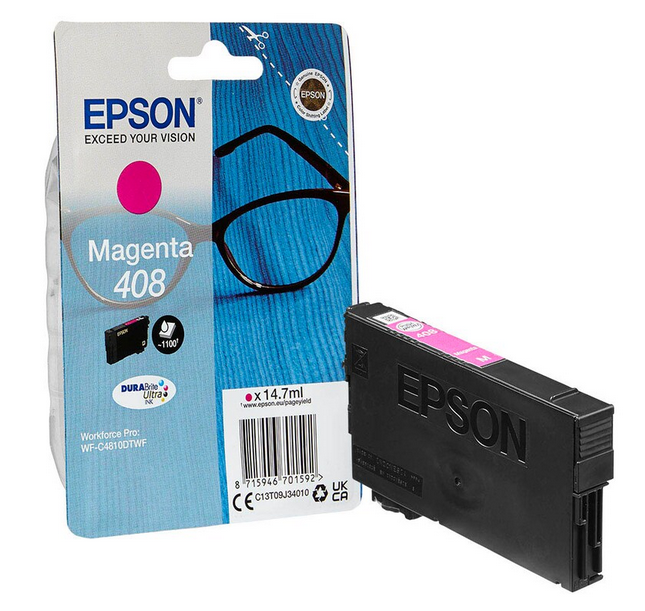 EPSON 408 / T09J3 magenta Druckerpatrone – Original, 14,7 ml, bis 1.100 Seiten