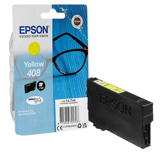 EPSON 408 / T09J4 gelb Druckerpatrone – Original, 14,7 ml, bis 1.100 Seiten