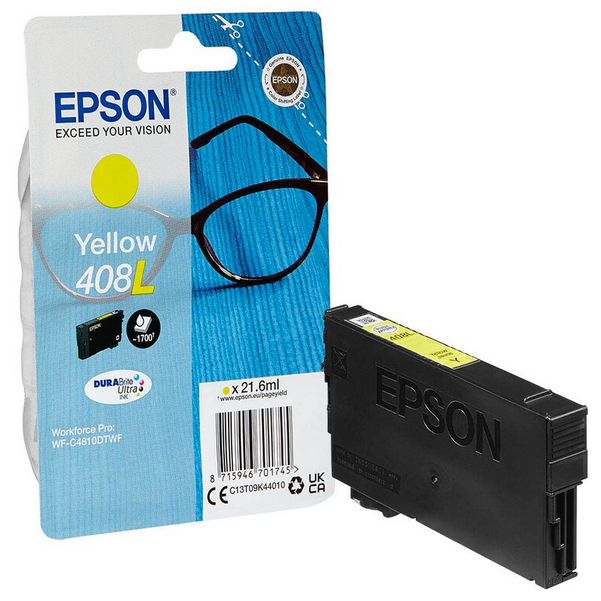 EPSON 408L / T09K4 gelb Druckerpatrone – Original, 21,6 ml, bis 1.700 Seiten