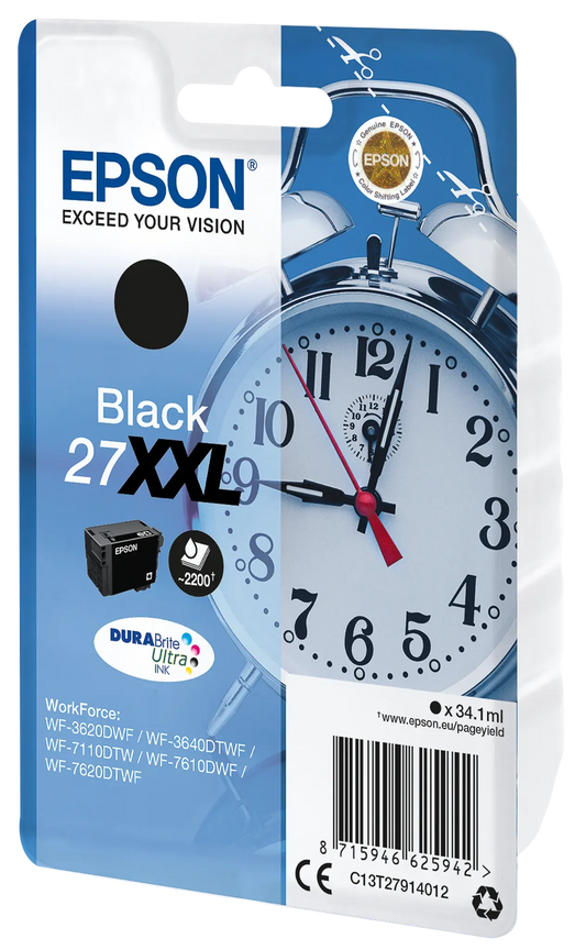 EPSON 27XXL / T2791XXL schwarz Tintenpatrone