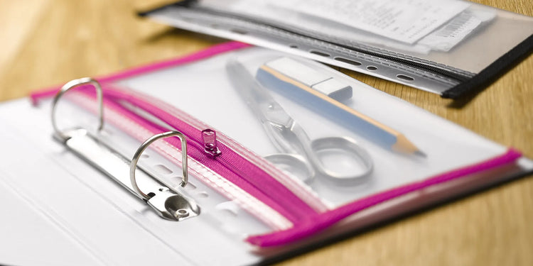 4 VELOFLEX Reißverschlussbeutel u. Mundschutztasche XXS A5 bunt