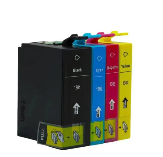 4 XL kompatible Druckerpatronen von Wechselfaul als Ersatz für Epson T1301, T1306