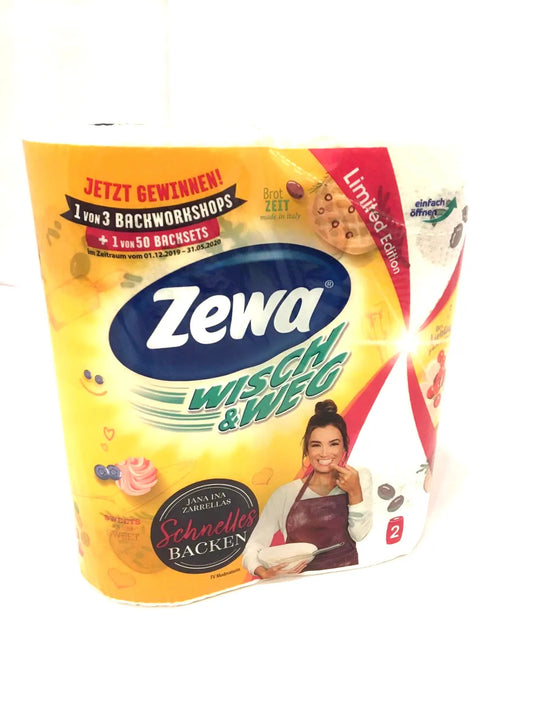 Zewa Küchenrollen WISCH&WEG Fun Design 2-lagig, 2 Rollen