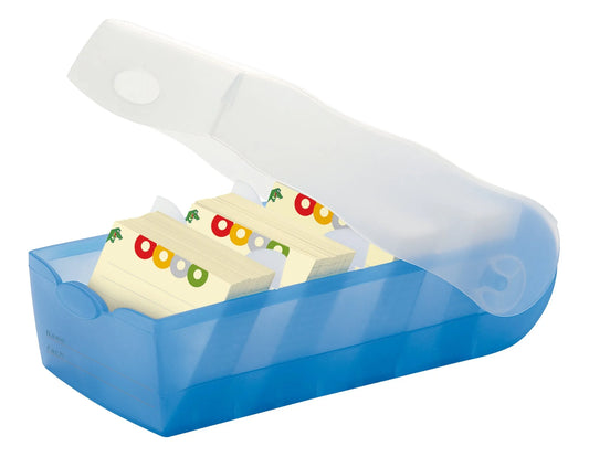 HAN Karteibox Karteikasten Lernkartei Croco A8 + Karten + Register NEU & OVP, wählen Sie Ihre Farbe