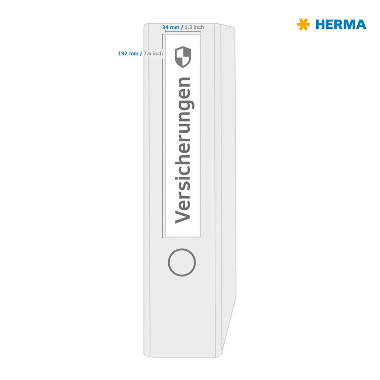 200 HERMA Ordneretiketten 5160 weiß für 4,0 - 5,0 cm Rückenbreite