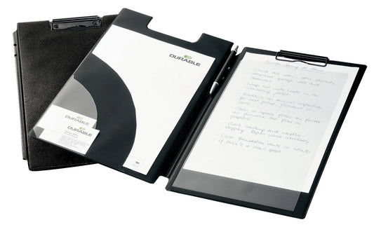 DURABLE Klemmbrettmappe Spezial-Blockmappe DIN A4+ schwarz