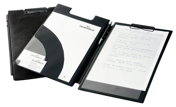 DURABLE Klemmbrettmappe Spezial-Blockmappe DIN A4+ schwarz