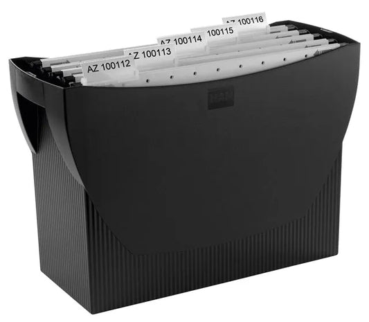 HAN Hängeregistraturbox ohne Mappen Swing schwarz ohne Deckel für 20 Hängemappen oder 3 schmale Ordner