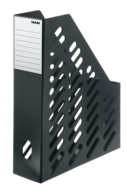 2 HAN Stehsammler Klassik 1600-13 schwarz Kunststoff, DIN A4