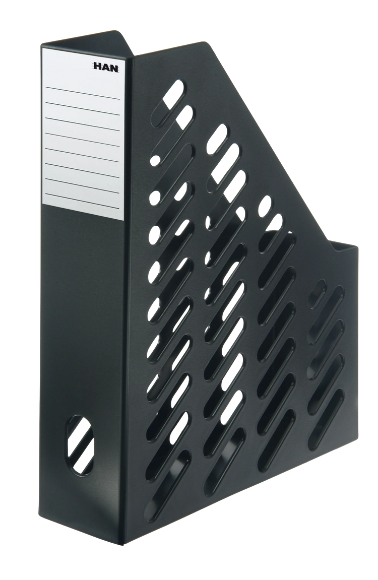 2 HAN Stehsammler Klassik 1600-13 schwarz Kunststoff, DIN A4