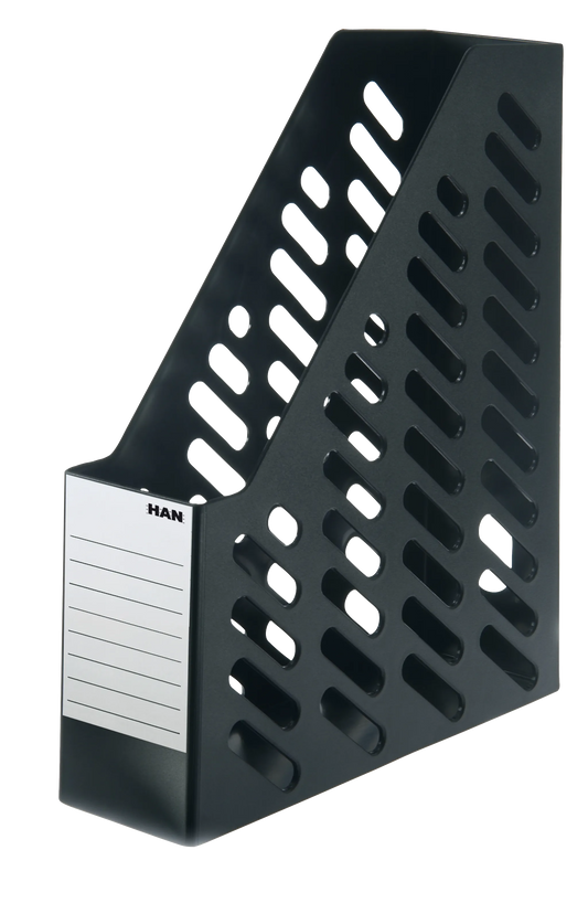 2 HAN Stehsammler Klassik 1600-13 schwarz Kunststoff, DIN A4