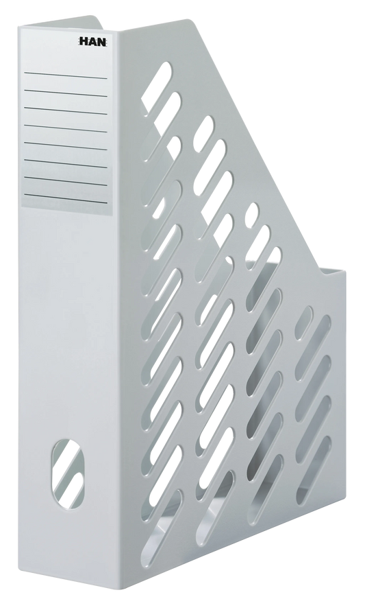 2 HAN Stehsammler Klassik 1600-11 lichtgrau Kunststoff, DIN A4