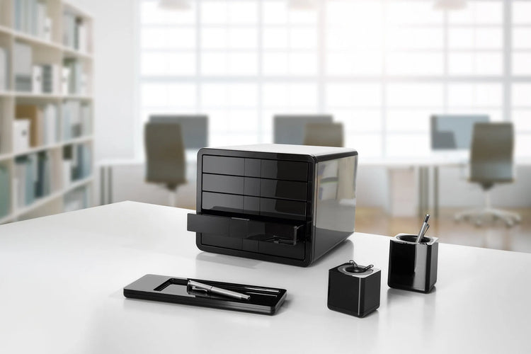 HAN Schubladenbox iBox schwarz DIN C4 mit 5 Schubladen