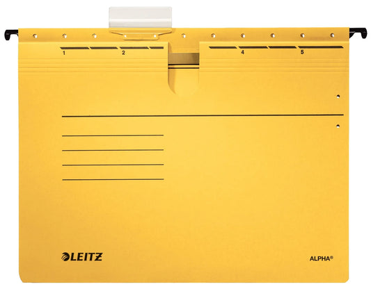 5 LEITZ Hängehefter ALPHA® 1984 Karton gelb