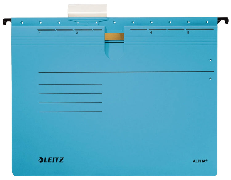 5 LEITZ Hängehefter ALPHA® 1984 Karton blau