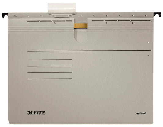 5 LEITZ Hängehefter ALPHA® 1984 Karton grau