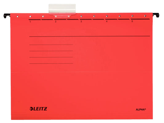 5 LEITZ Hängemappen ALPHA® 1985 rot