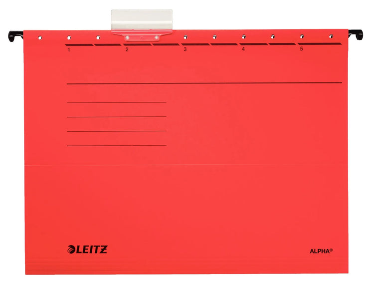 5 LEITZ Hängemappen ALPHA® 1985 rot