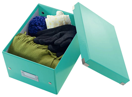 LEITZ Click & Store Aufbewahrungsbox 7,4 l eisblau 21,6 x 28,2 x 16,0 cm Format: DIN A5 quer