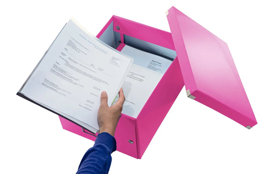 LEITZ Click & Store Aufbewahrungsbox 16,7 l pink 28,1 x 36,9 x 20,0 cm Format: DIN A4 quer