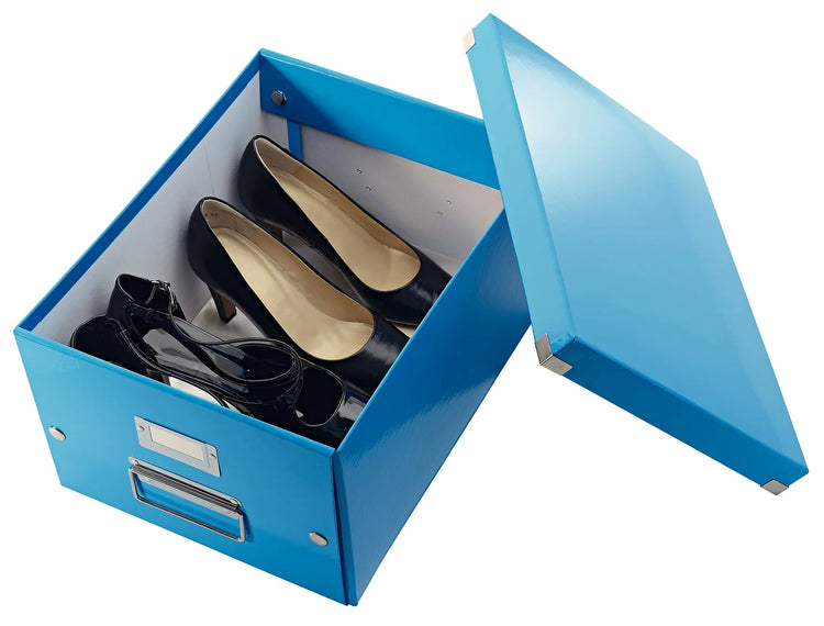 LEITZ Click & Store Aufbewahrungsbox 16,7 l blau 28,1 x 36,9 x 20,0 cm Format: DIN A4 quer
