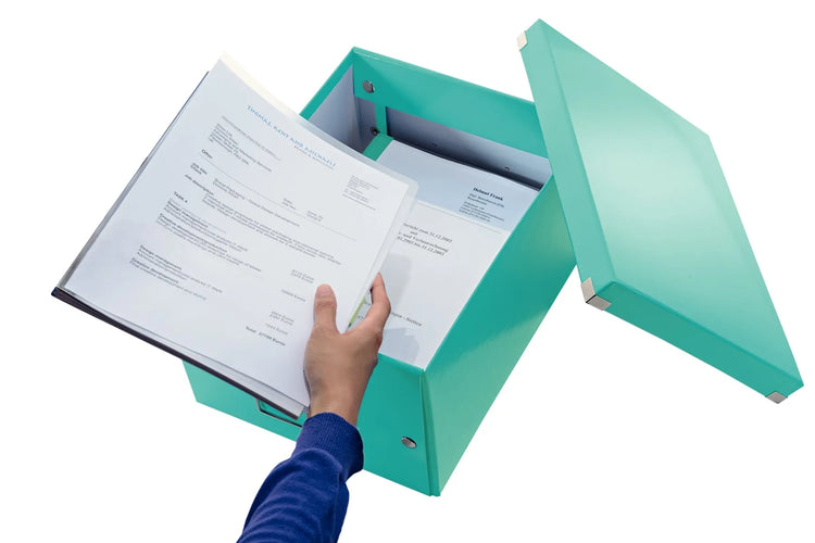 LEITZ Click & Store Aufbewahrungsbox 16,7 l eisblau 28,1 x 36,9 x 20,0 cm Format: DIN A4 quer