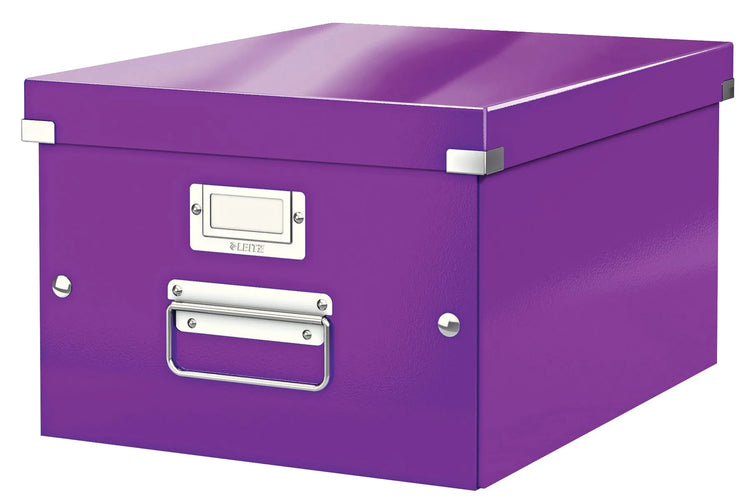 LEITZ Click & Store Aufbewahrungsbox 16,7 l lila 28,1 x 36,9 x 20,0 cm Format: DIN A4 quer