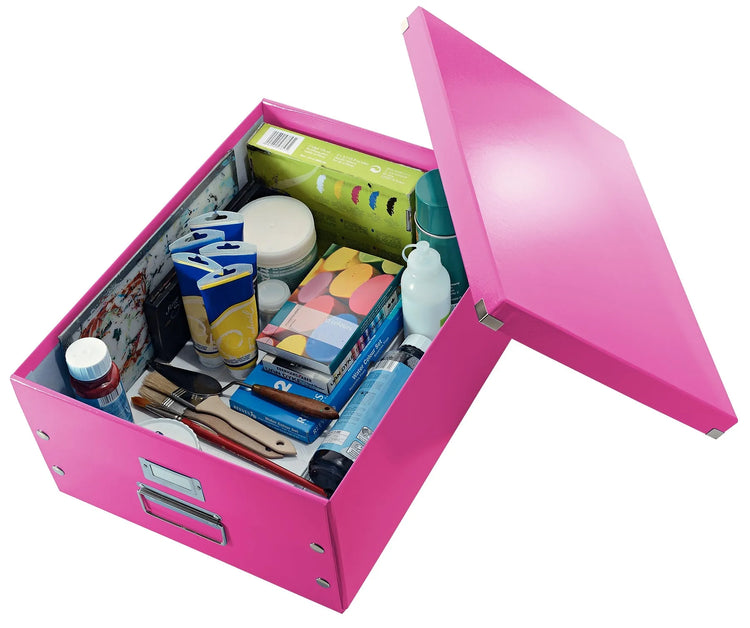 LEITZ Click & Store Aufbewahrungsbox 36,0 l pink 36,9 x 48,2 x 20,0 cm Format: DIN A3